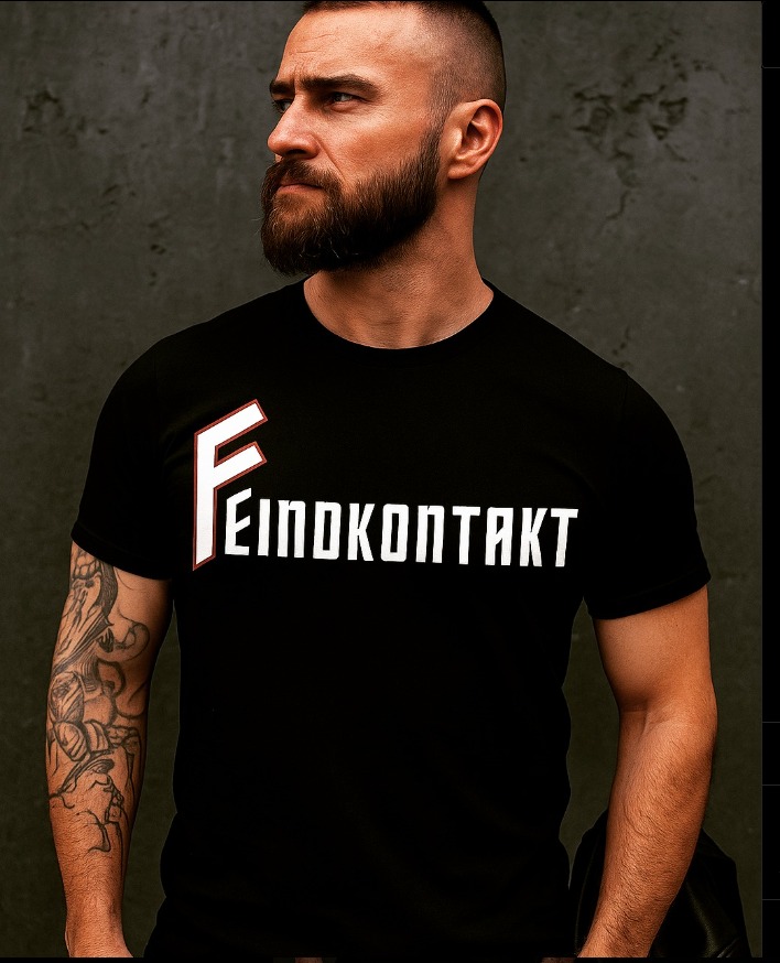 Feindkontakt Streetwear Motiv im rauen Streetwear-Stil.